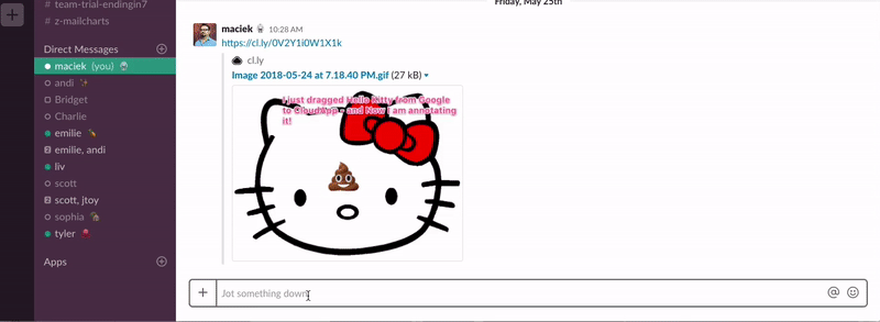 how to use slack