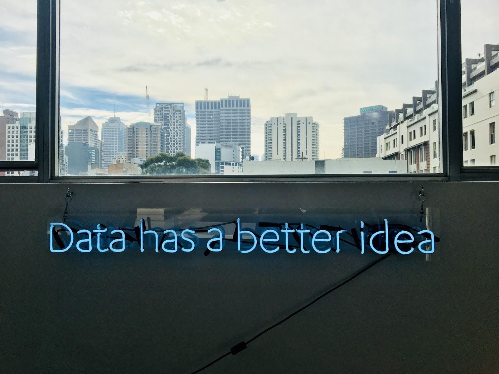 Data has a better idea graphic