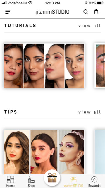 glammSTUDIO website screenshot