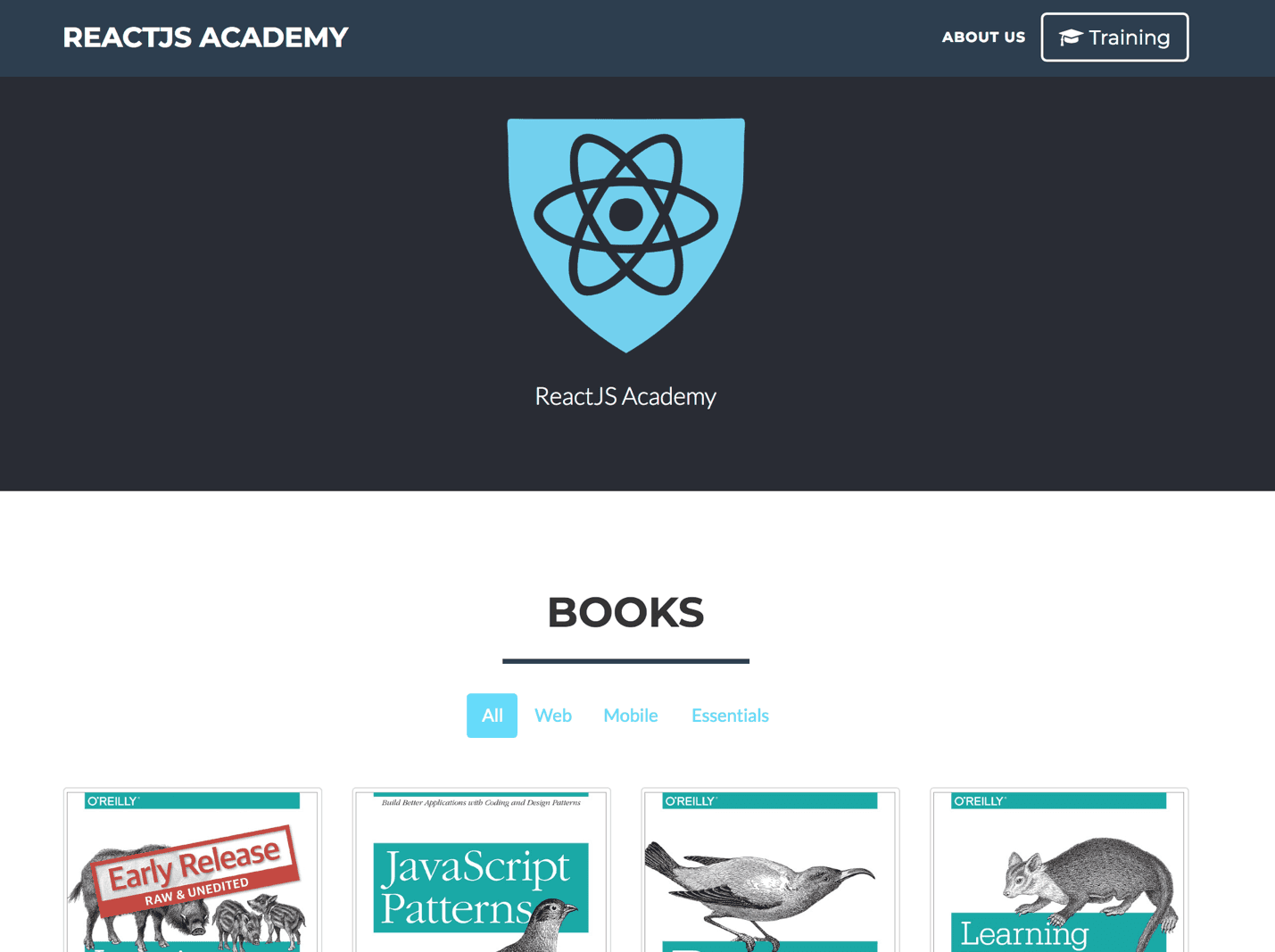 A React example: declarative code
