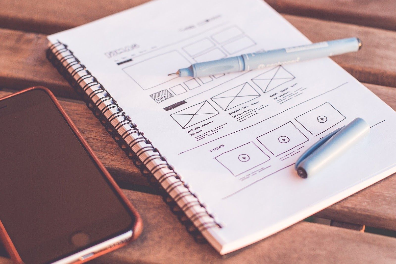 Pen sketch of product design