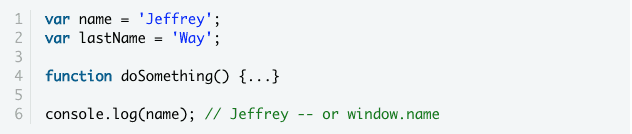 How to write JavaScript with globals