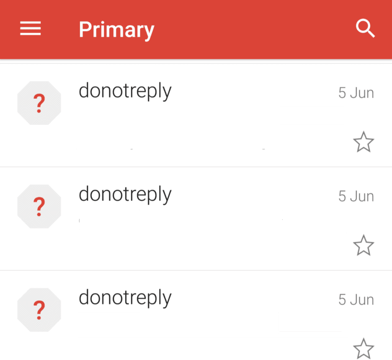 donotreply email name