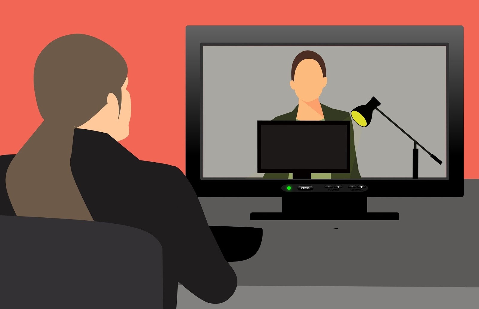 Businesswoman using video communication