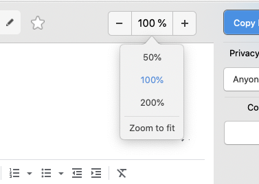 A close-up screenshot of the zoom button in the top right of a drop screen.