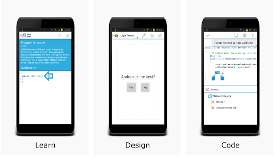 AIDE - IDE for Android Java C++ is one of the best android apps for programmers.