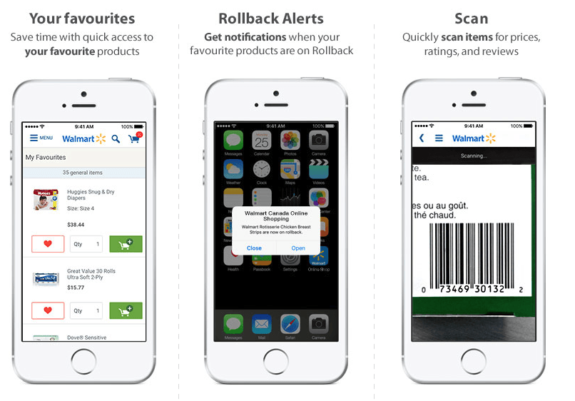 The Walmart App uses React Native