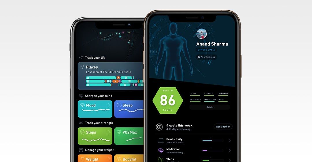 Gyroscope, a fitness app, uses React Native