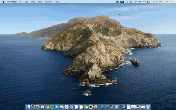 A user navigates to the GIF quality settings in the Preferences menu.