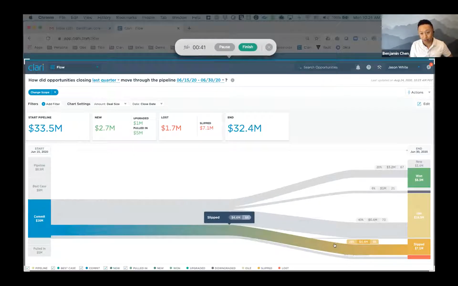 Ben from Clari illustrates the power of his product with CloudApp GIFs