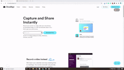 GIF demonstrating how to change your shortcuts in CloudApp