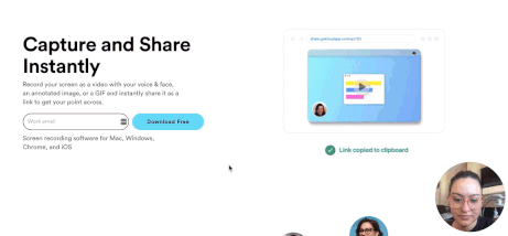 GIF demonstrating how to do video annotations with CloudApp