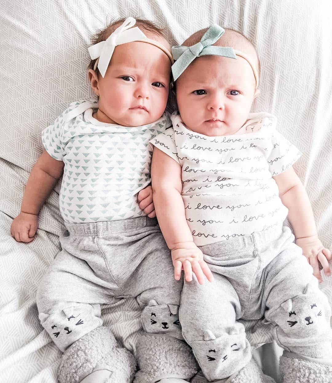 Babies Madison and Hailey Waite