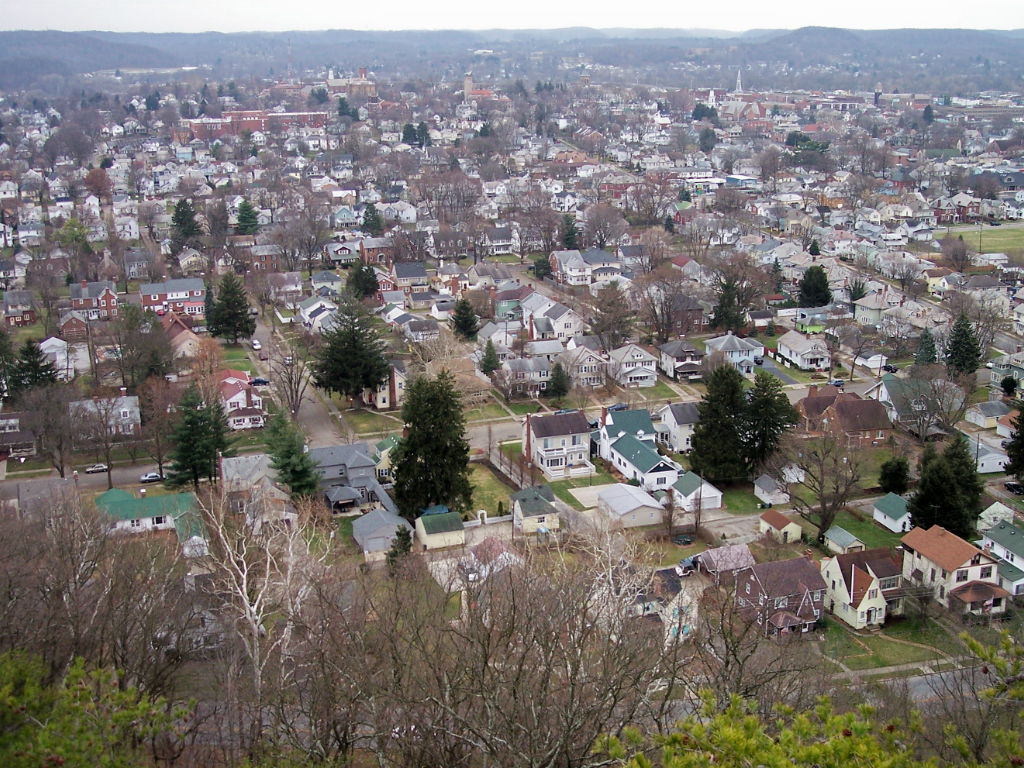 an overhead view of lancaster ohio