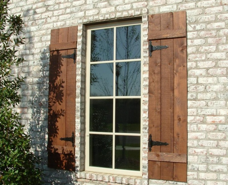 wooden shutters