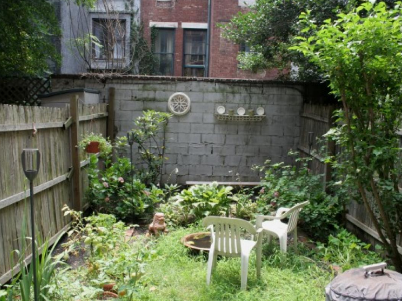 messy backyard
