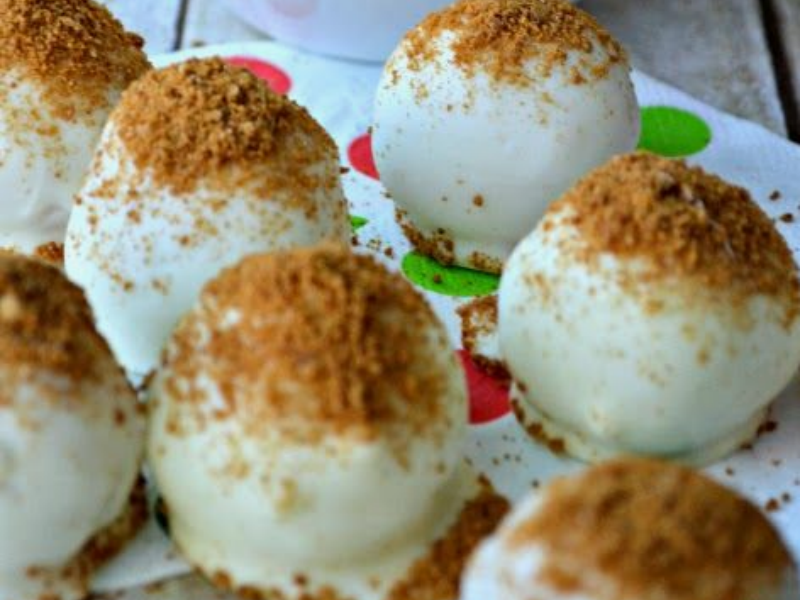 Gingerbread buckeyes with butterscotch