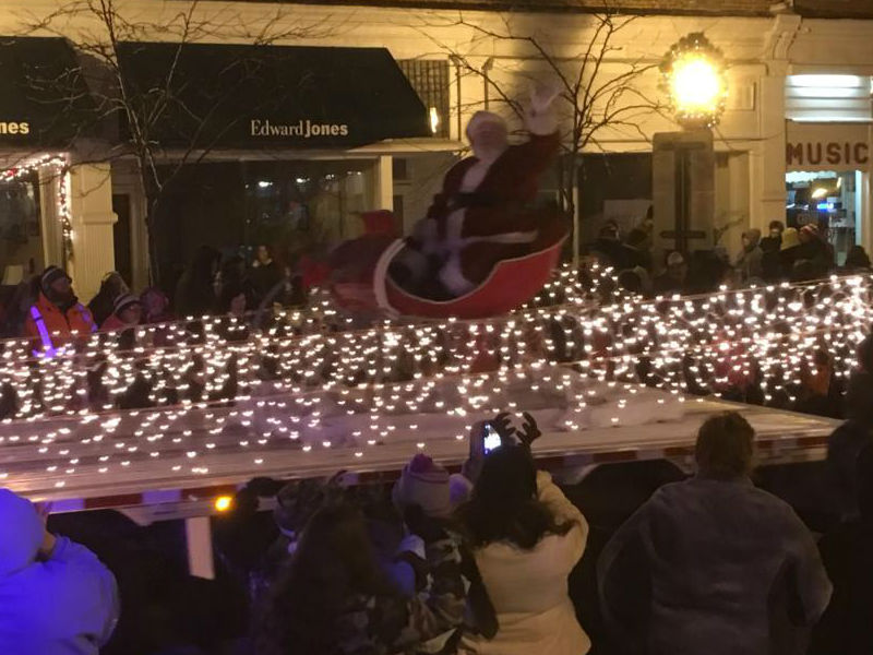 Santa Claus in Bellefontaine Christmas Parade