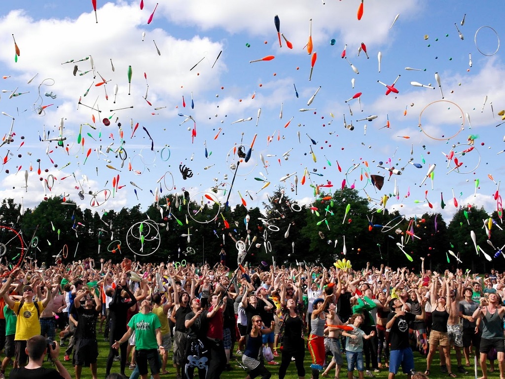 people gathered to celebrate