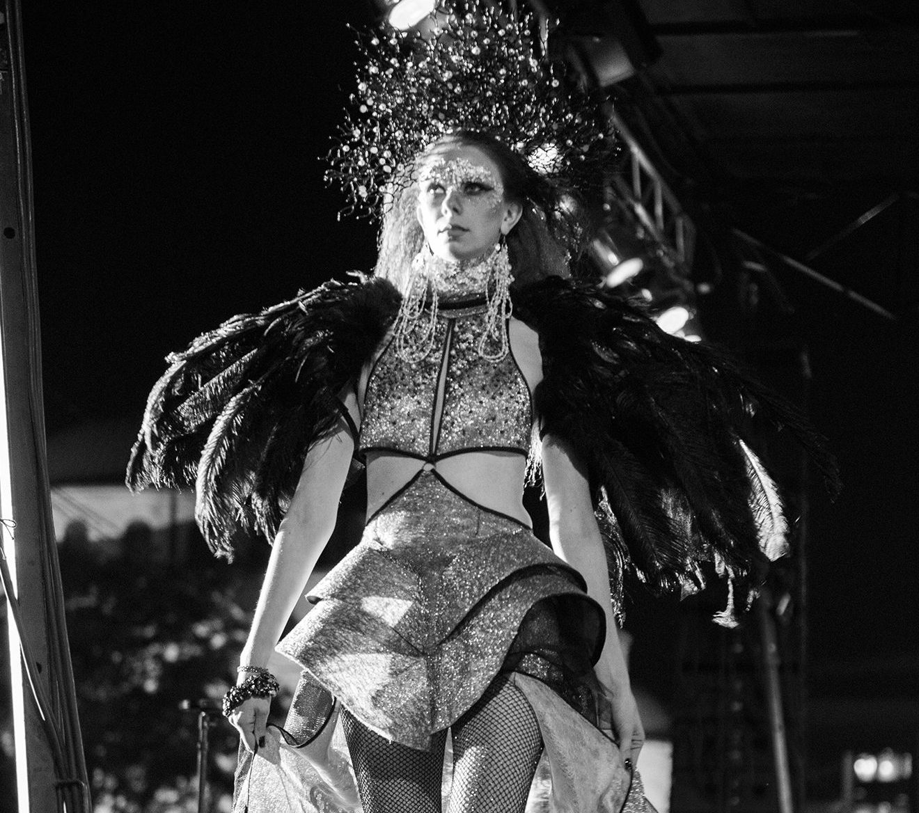 woman in a fancy halloween costume