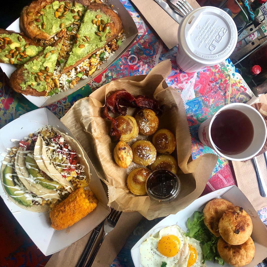 brunch food at Katalina's Cafe, Ohio