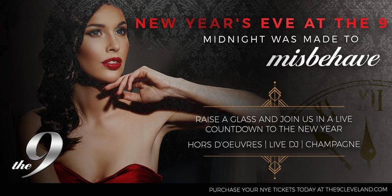 Ad for New Years Eve at the 9