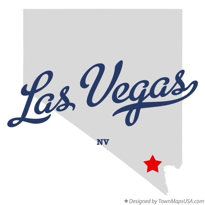 Las Vegas nevada map graphic