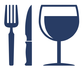 food utensils & wine glass icon