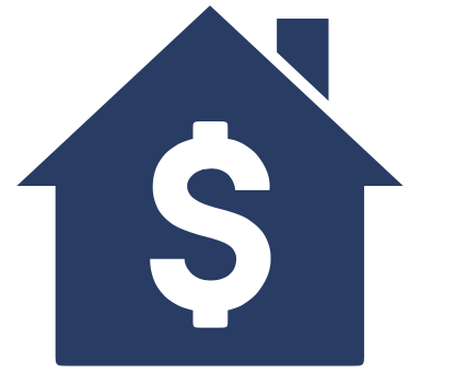 dollar sign in home icon