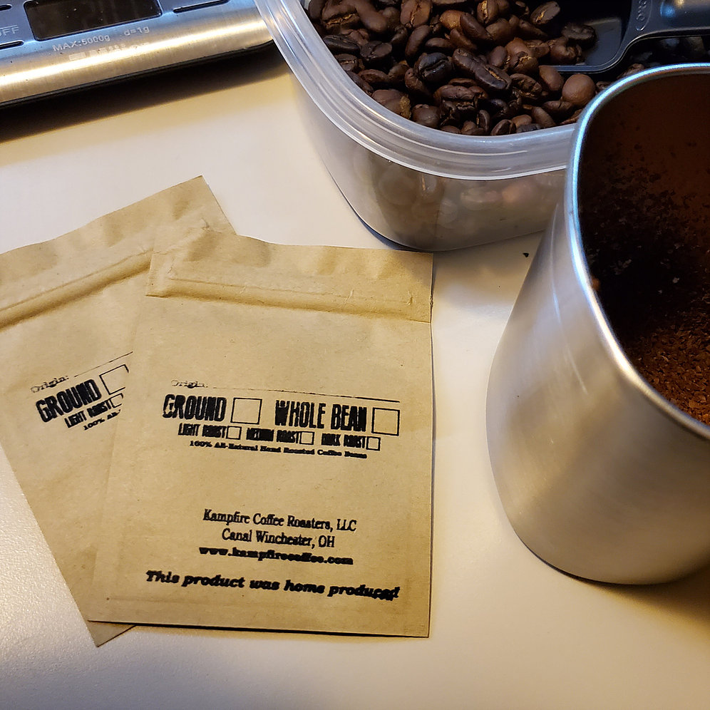 Kampfire Coffee with small sample bags