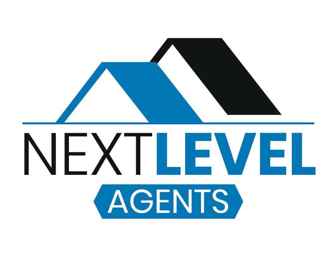 The Next Level Agents logo, two roof peaks over text 'Next Level Agents'