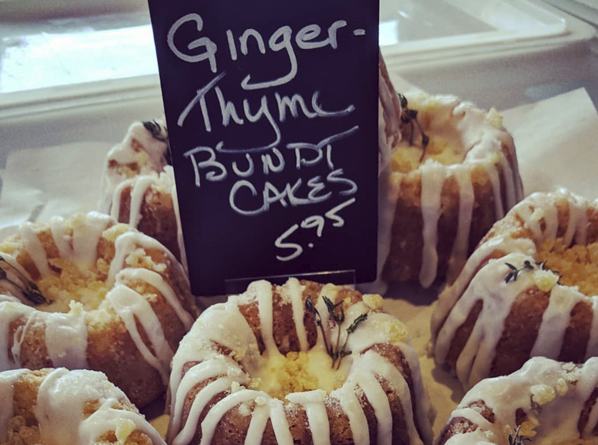 ginger thyme bundt cake