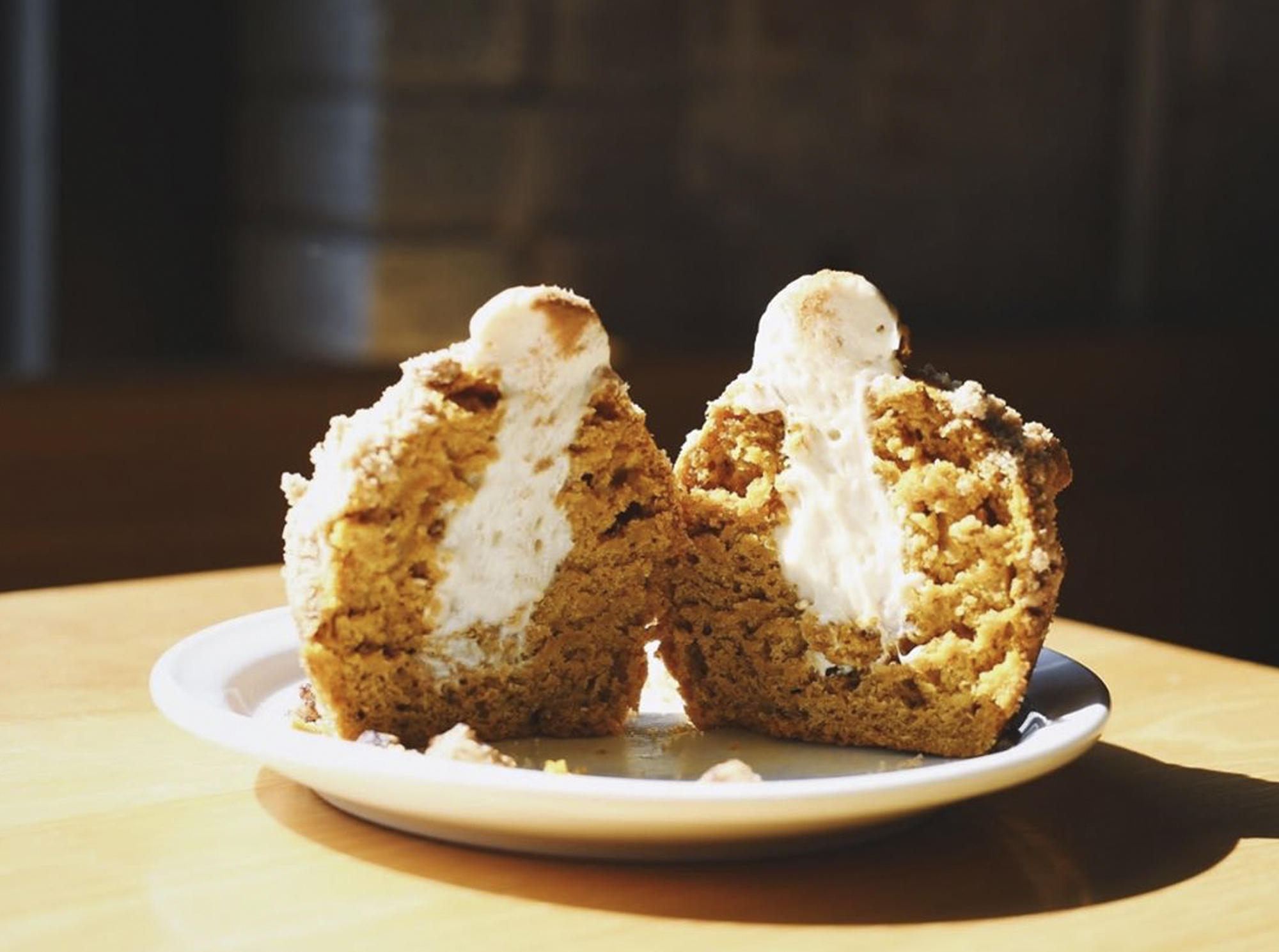 Cream cheese pumpkin cupcake