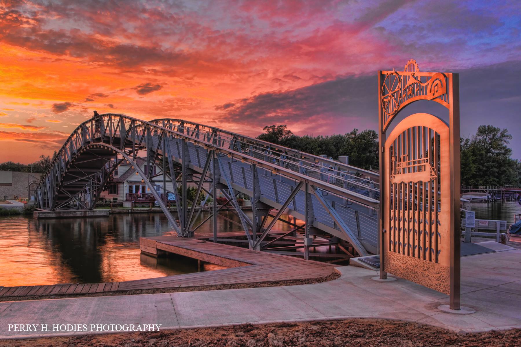 a Bridge over Indian Lake