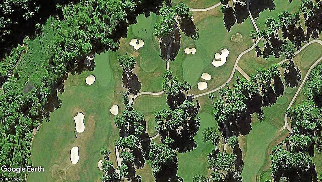 aerial view of part of the gold course
