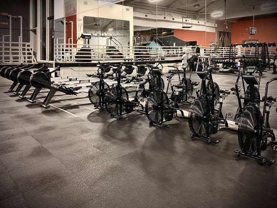 Interior of Wyandotte Athletic club, Free weights, Cardio equipment