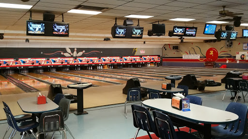 The bowling lanes