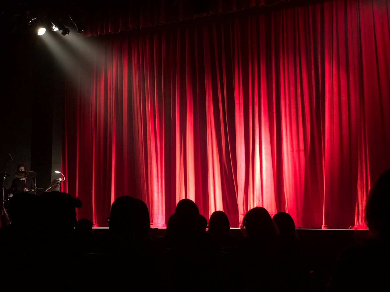 Funny Bone Comedy Club red curtains