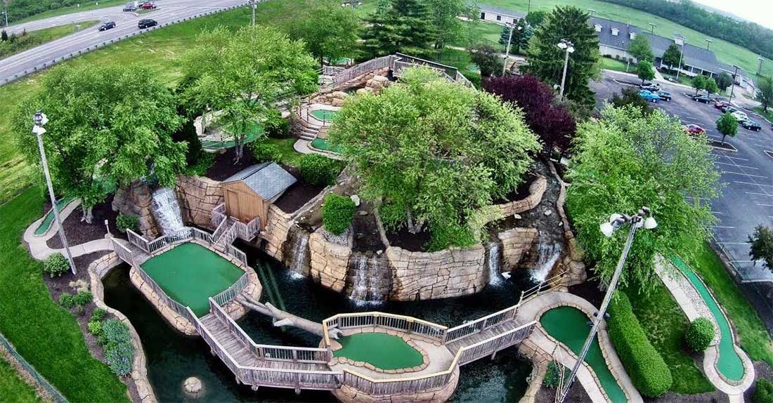 The mini golf course at Fairfield Fun Center