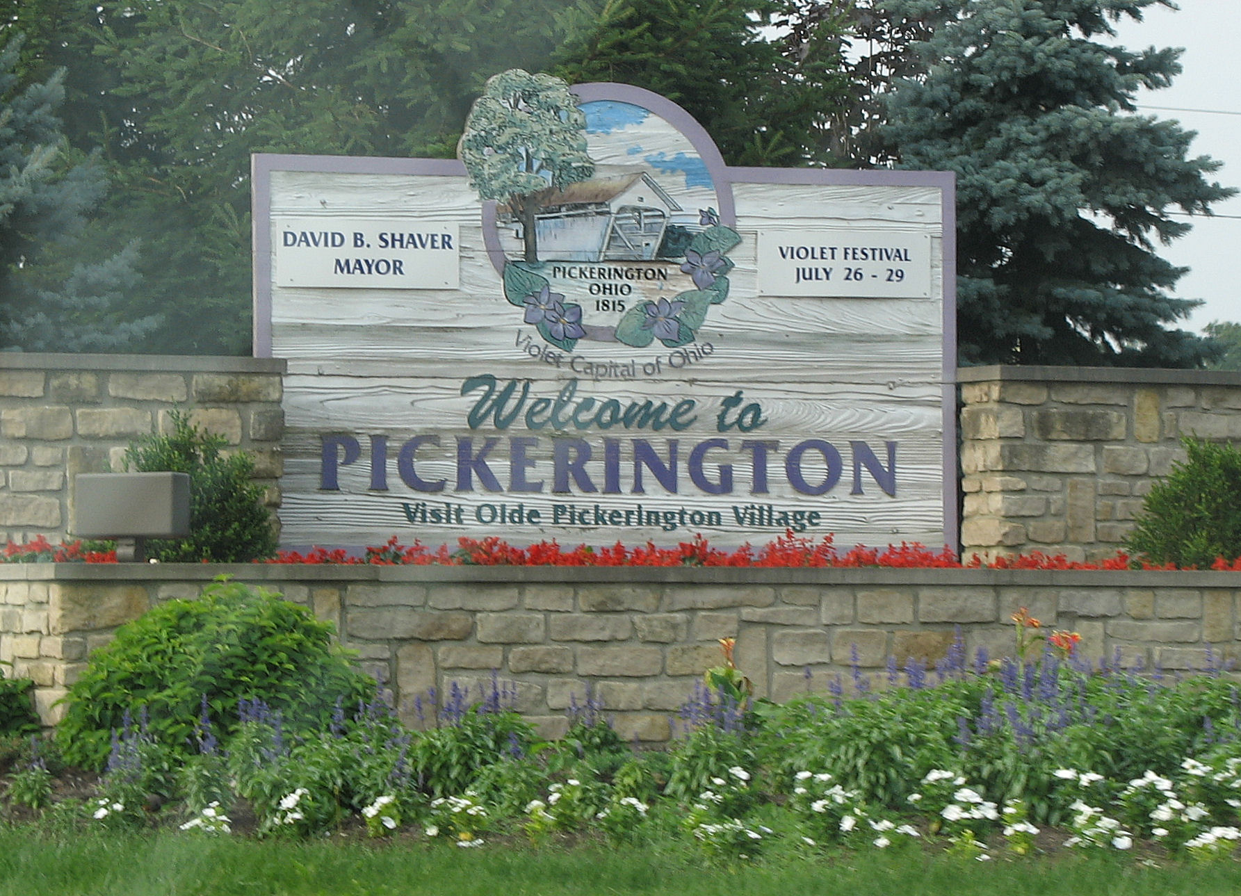 A Welcome tp Pickerington sign