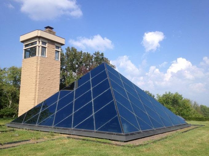 Exterior of Pyramid house