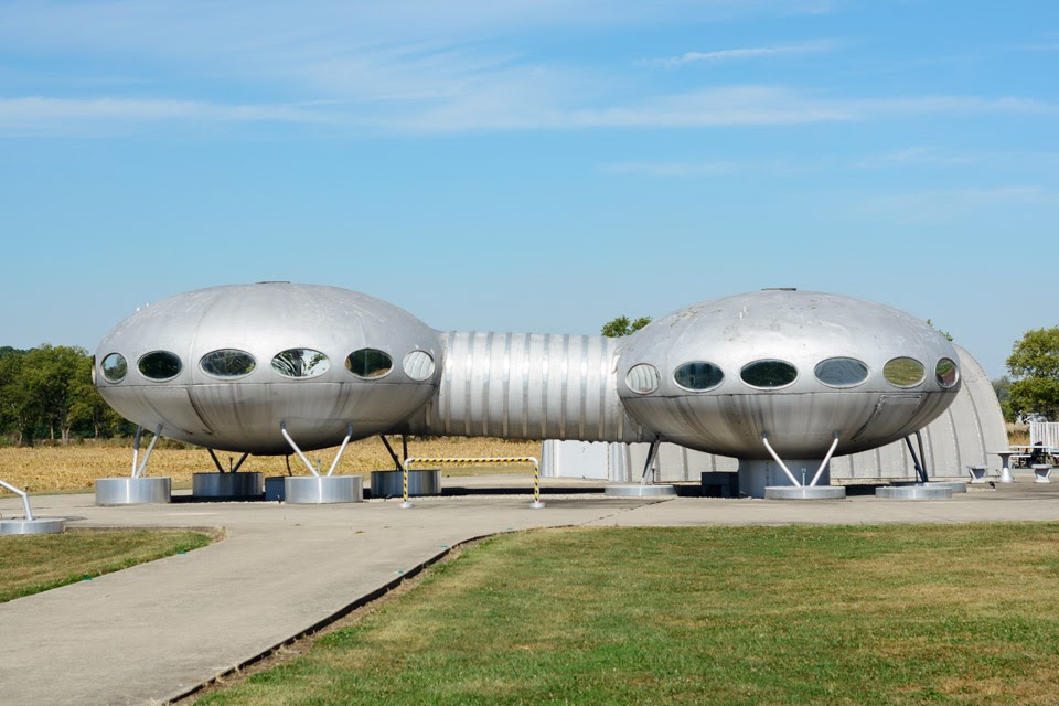 Exterior of the futuro house