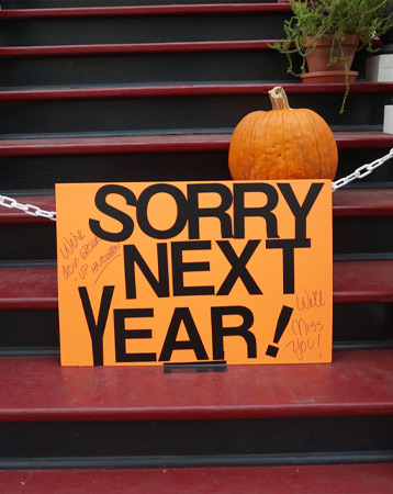 Halloween cancelled