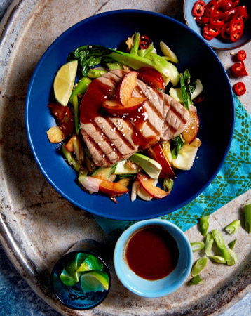 Ginger-Chilli Tuna with Asian Plum Sauce