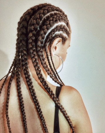 Cornrow braids