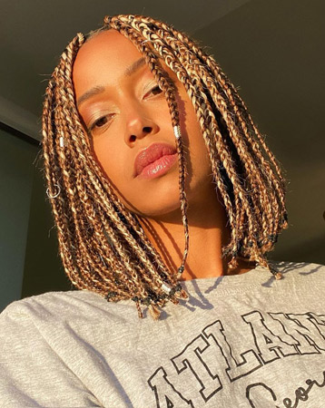 Short braided bob