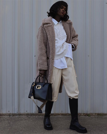 Chunky black boots
