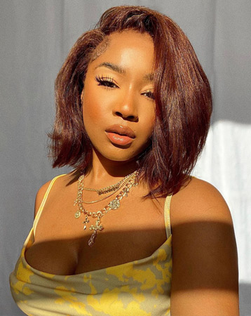 Voluminous bob hairstyle