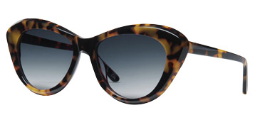 CREW Women’s Cateye Sunglasses Tortoiseshell Angle