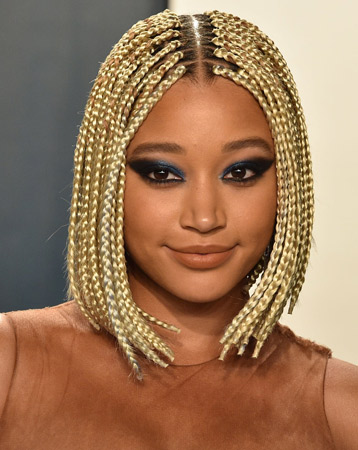 Blunt bob hairstyle